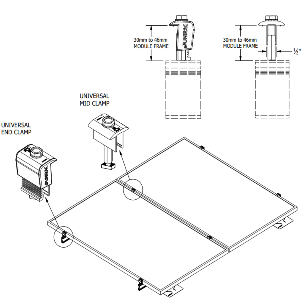 Unirac Mid Clamp AF