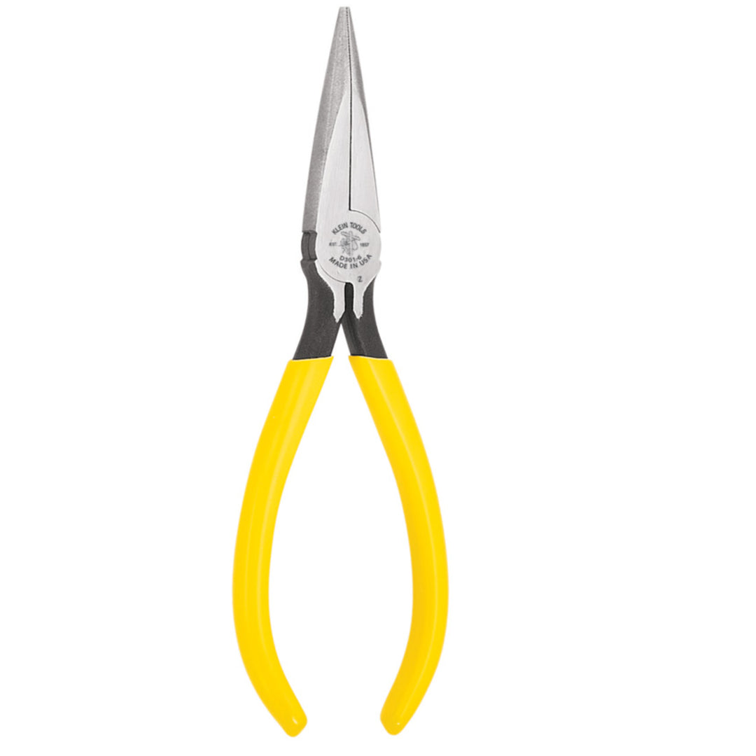 KLEIN D301-6 NOSE PLIER YELLOW 6 INCH