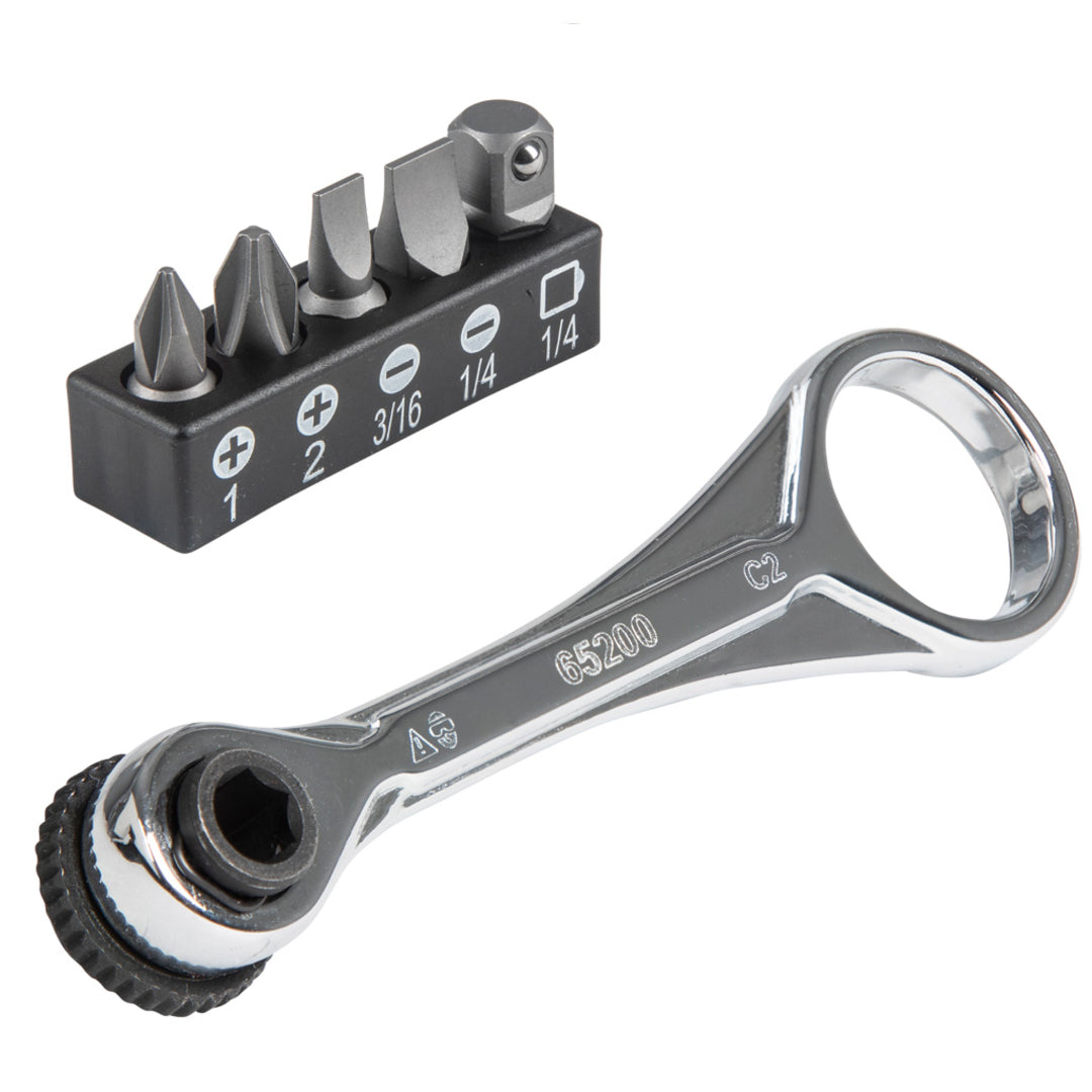 KLEIN 65200 SLIM PROFILE MINI RATCHET SET 5-PIECE