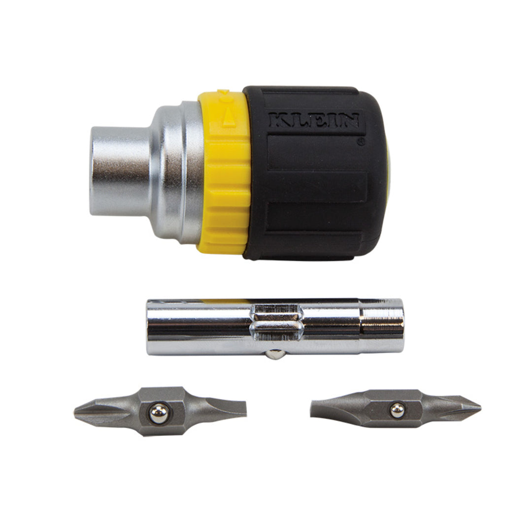 KLEIN 32593 6-IN-1 SMALL SCREWDRIVE WITH RATCHET