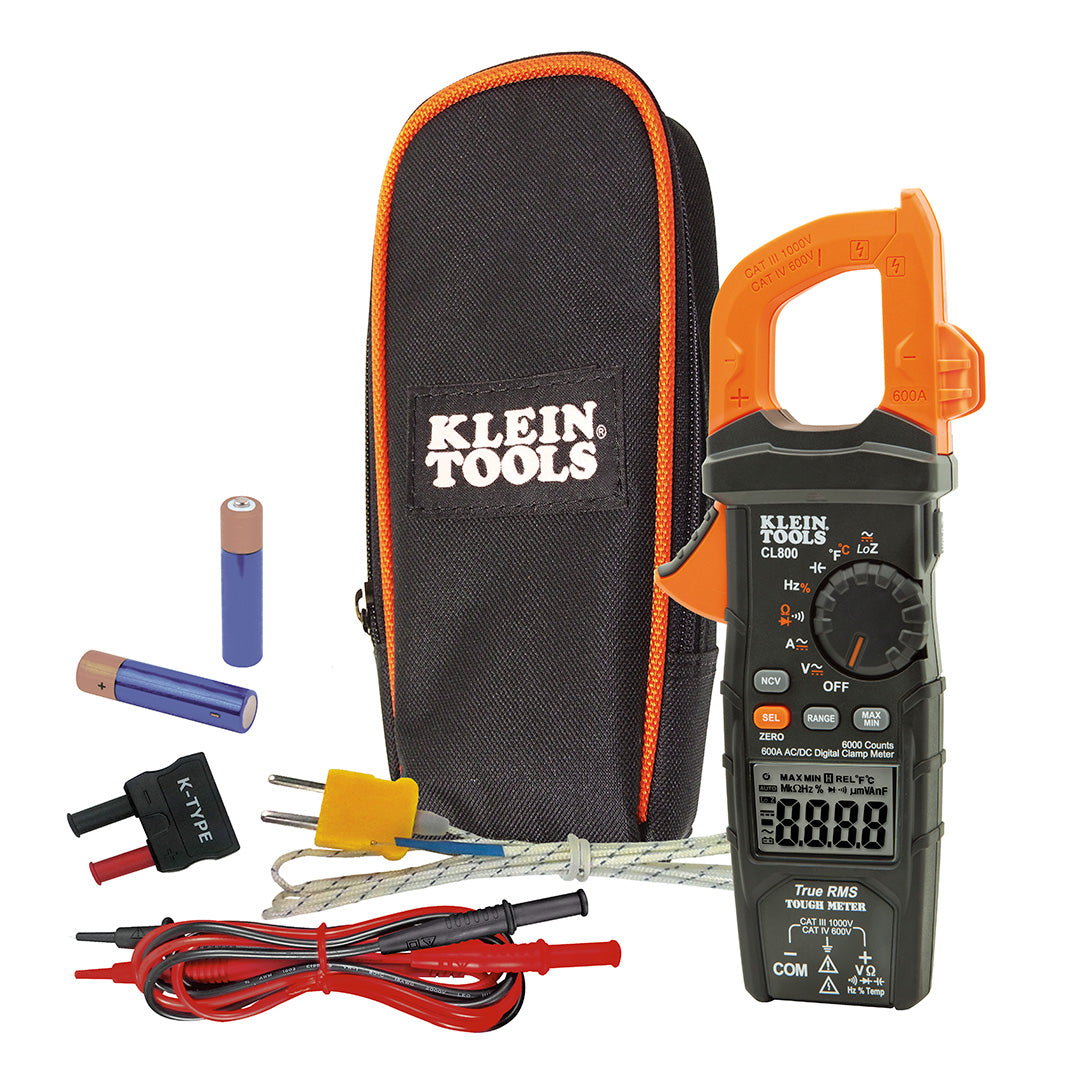 KLEIN CL800 DIGITAL CLAMP METER 600A AC/DC
